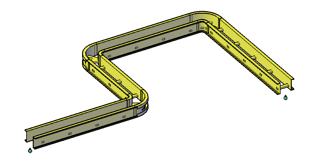 Auto Route feature enabled, showing cable duct routing icon active