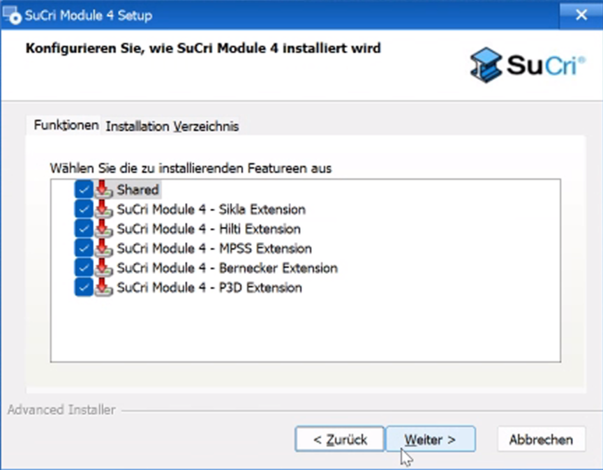 Select extensions