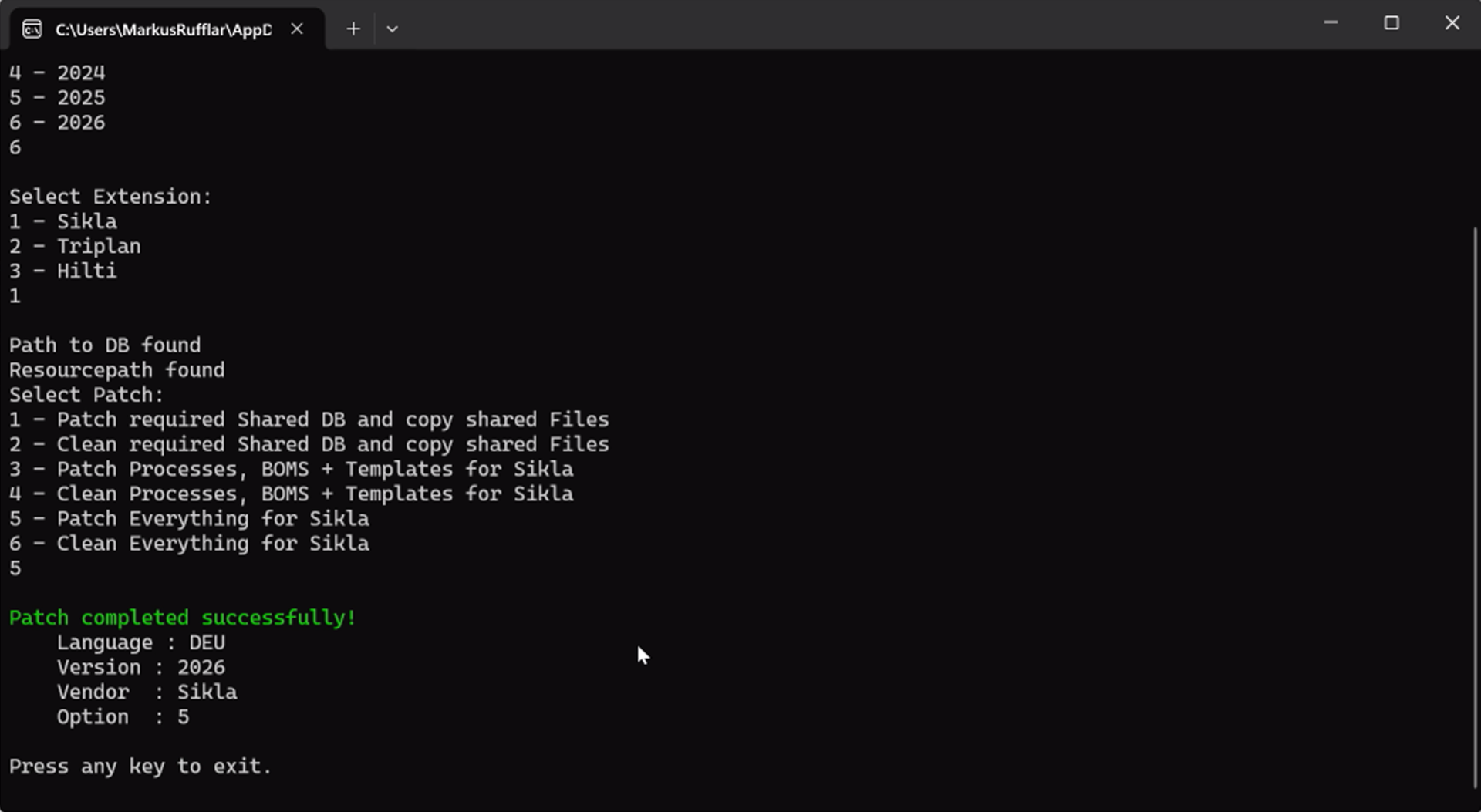 Database Patcher